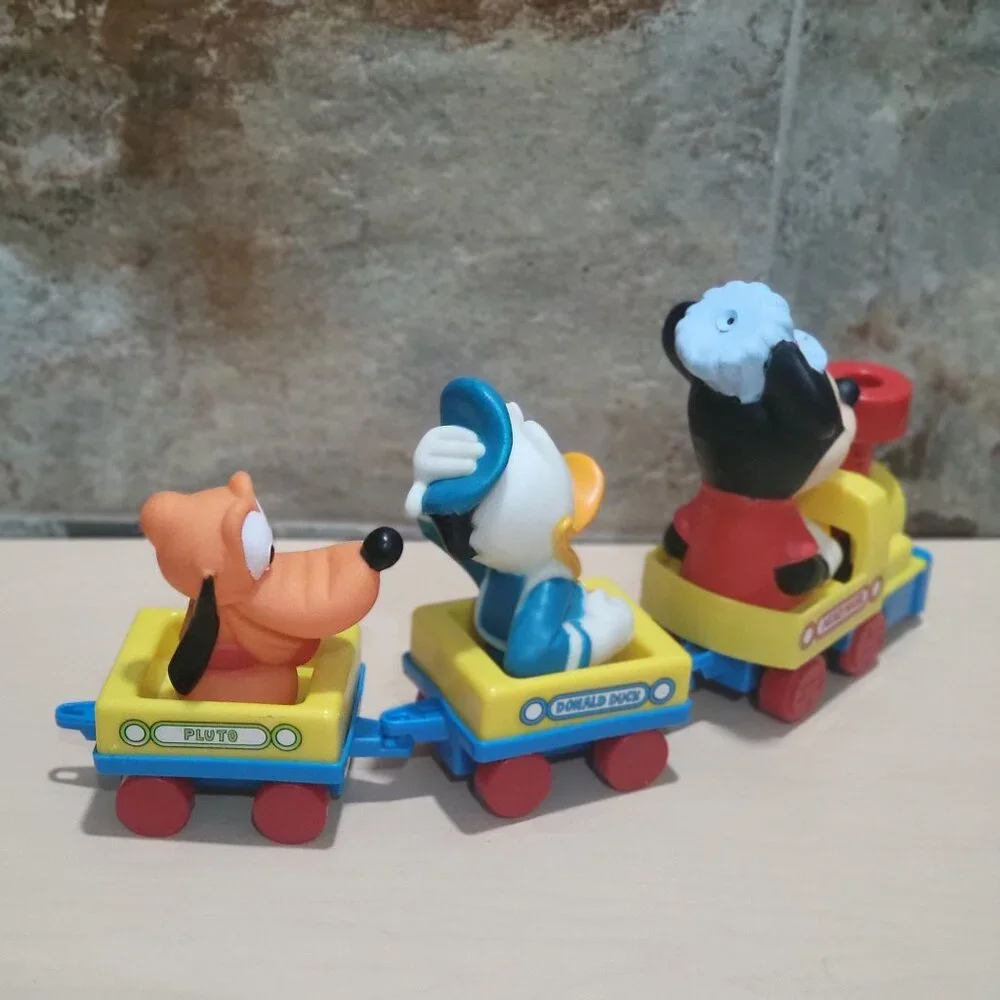 Vintage Disney Mickey Mouse Train with Donald Duck Pluto Wind Up